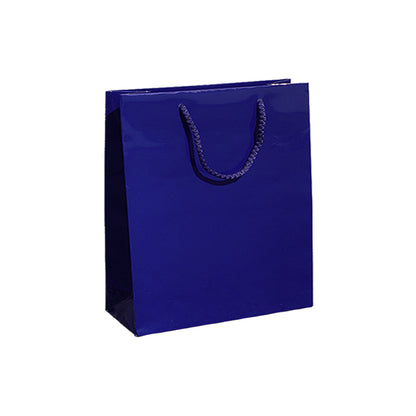 200g Coated Paper Bags - Gloss Laminated - Dark Blue