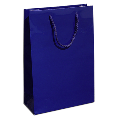 200g Coated Paper Bags - Gloss Laminated - Dark Blue