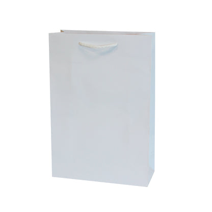 200gsm Coated Paper Bags - Gloss Laminated - White