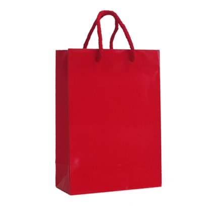 200gsm Coated Paper Bags - Gloss Laminated - Red