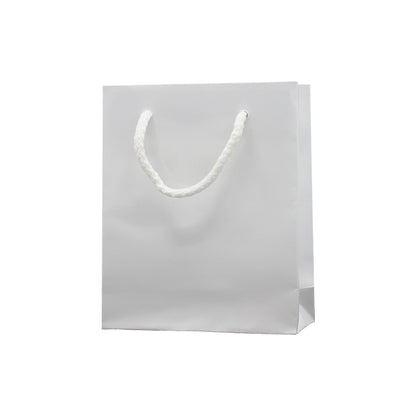 Coated Paper Bags 200g - Matt Laminated - White