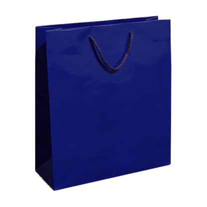 200g Coated Paper Bags - Gloss Laminated - Dark Blue