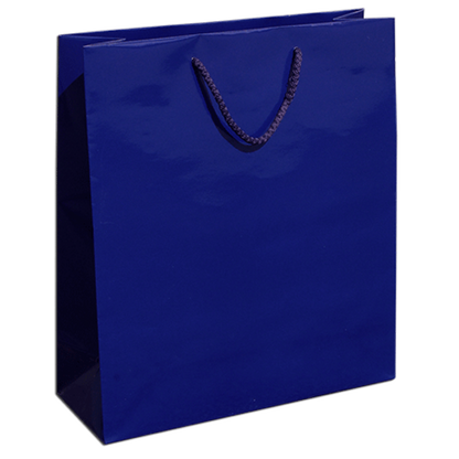 200g Coated Paper Bags - Gloss Laminated - Dark Blue