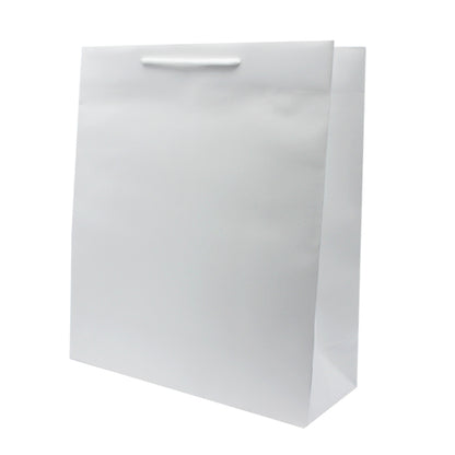 Coated Paper Bags 200g - Matt Laminated - White