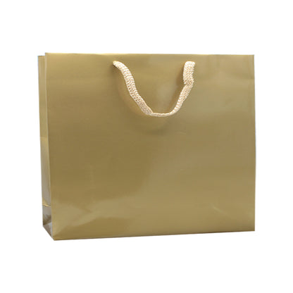 200g Coated Paper Bags - Gloss Laminated - Gold