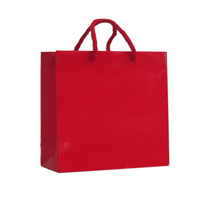 200gsm Coated Paper Bags - Gloss Laminated - Red