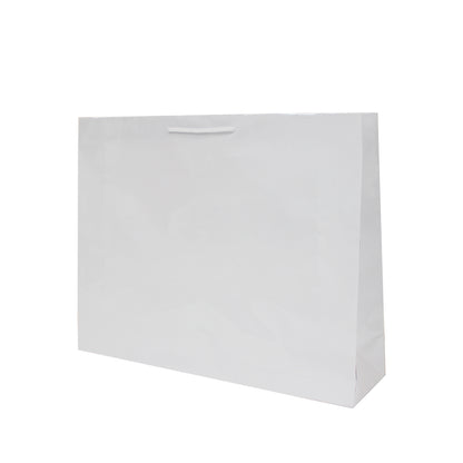 Coated Paper Bags 200g - Matt Laminated - White