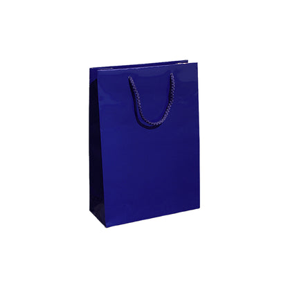 200g Coated Paper Bags - Gloss Laminated - Dark Blue