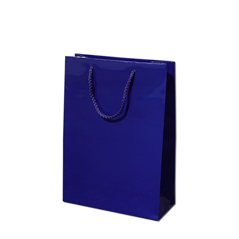 200g Coated Paper Bags - Gloss Laminated - Dark Blue