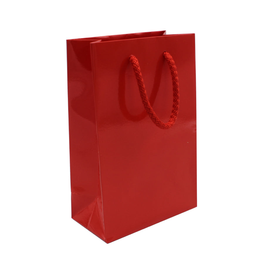 200gsm Coated Paper Bags - Gloss Laminated - Red