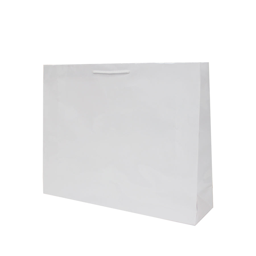 200gsm Coated Paper Bags - Gloss Laminated - White