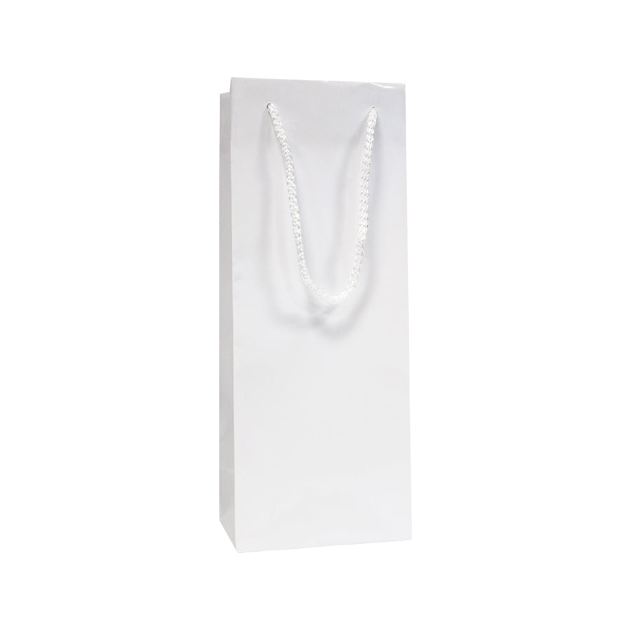 200gsm Coated Paper Bags - Gloss Laminated - White