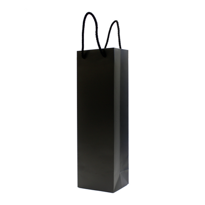 200g Coated Paper Bags - Matt Laminated - Black