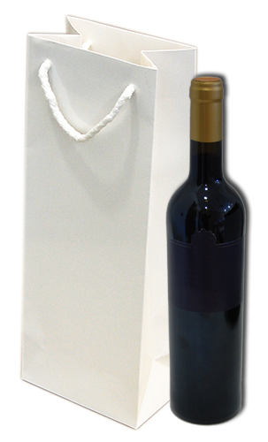 200gsm Coated Paper Bags - Gloss Laminated - White