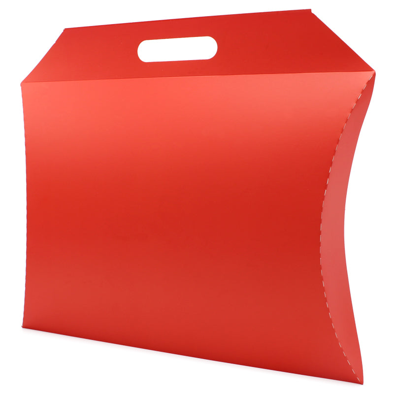 Caixas Ovais em Cartolina 350g - Plastificado Mate - Vermelho