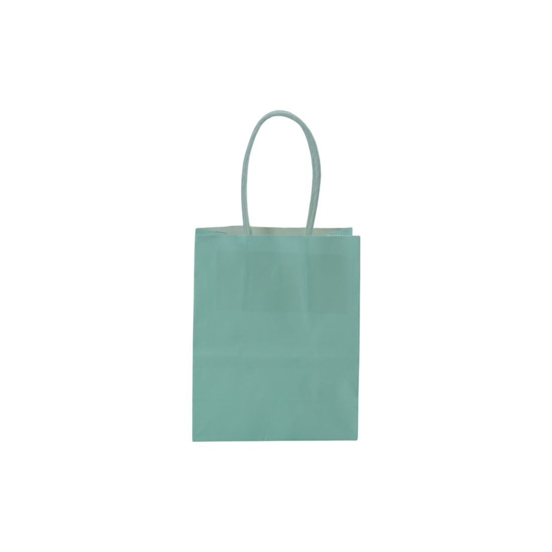 Sacos Asa Torcida Kraft Branco 90g - Azul Pastel