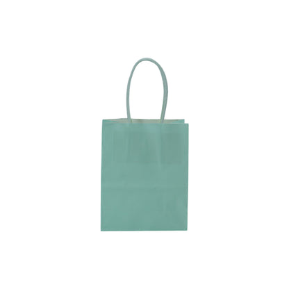 Sacos Asa Torcida Kraft Branco 90g - Azul Pastel