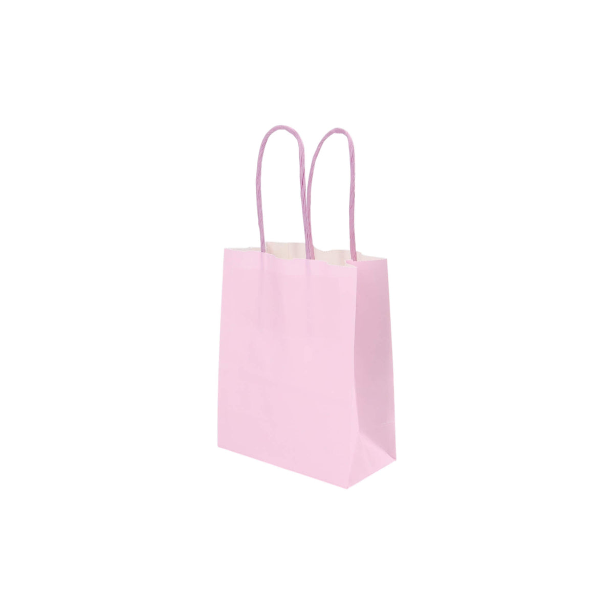 Sacos Asa Torcida Kraft Branco 90g - Lilás Pastel