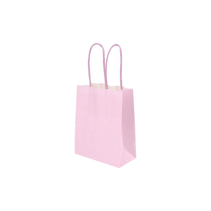 Sacos Asa Torcida Kraft Branco 90g - Lilás Pastel