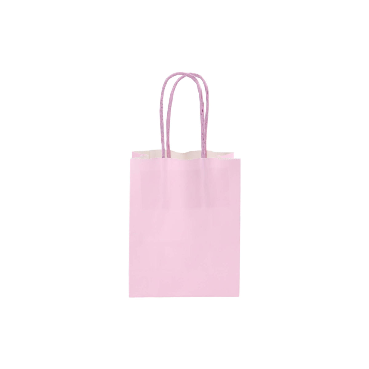 Sacos Asa Torcida Kraft Branco 90g - Lilás Pastel