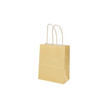 Sacos Asa Torcida Kraft Branco 90g - Amarelo Pastel