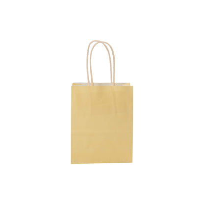 Sacos Asa Torcida Kraft Branco 90g - Amarelo Pastel