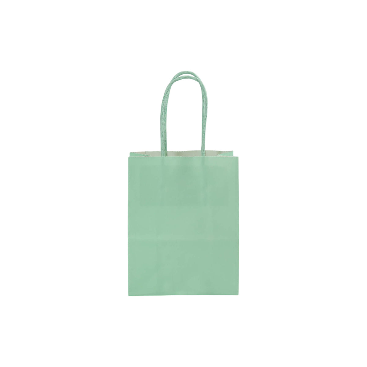 Sacos Asa Torcida Kraft Branco 90g - Verde Pastel