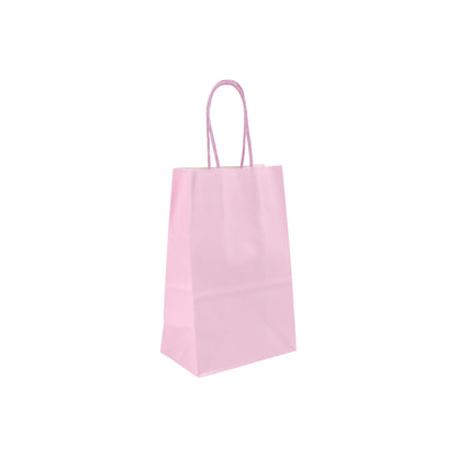 Sacos Asa Torcida Kraft Branco 90g - Lilás Pastel