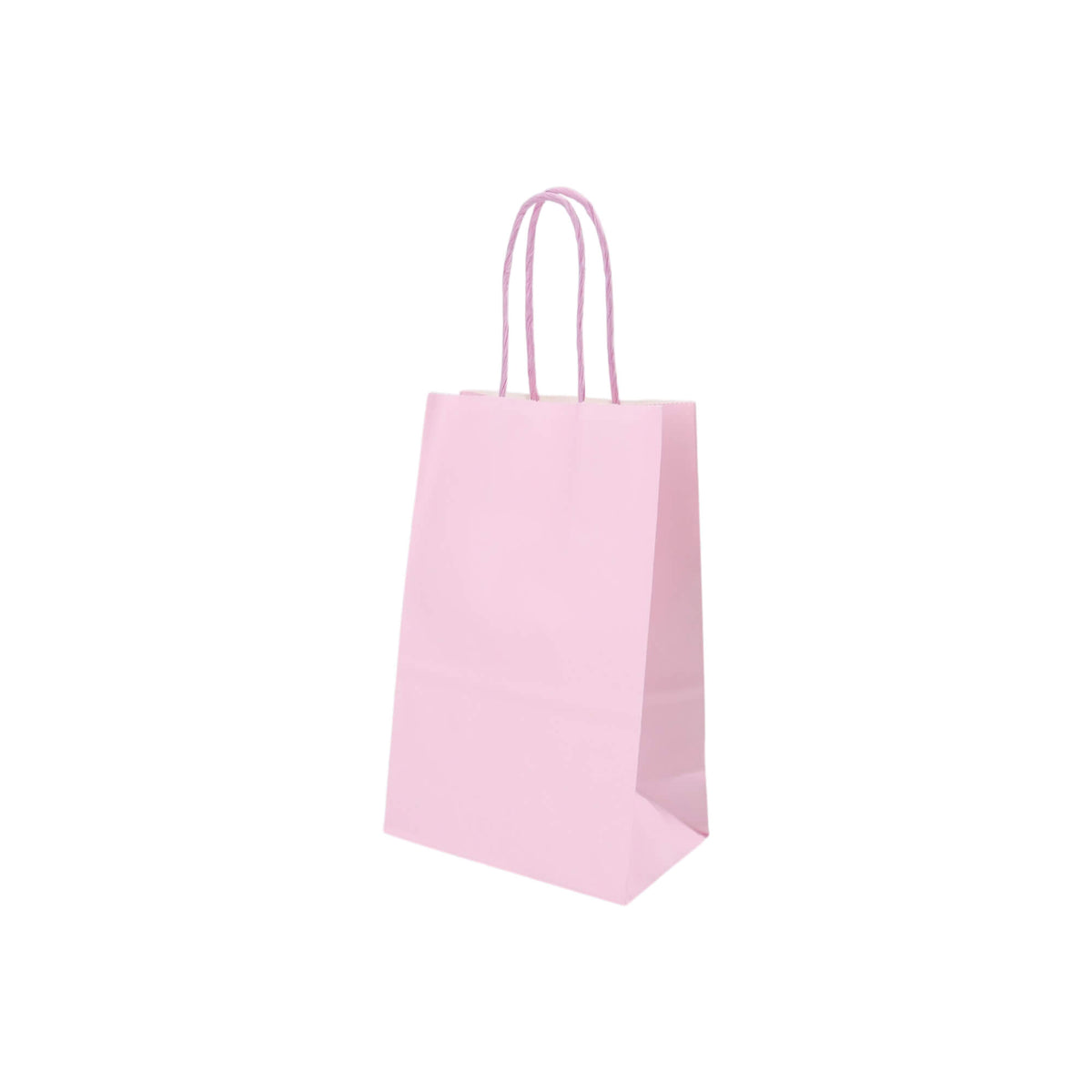 Sacos Asa Torcida Kraft Branco 90g - Lilás Pastel