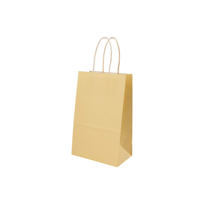 Sacos Asa Torcida Kraft Branco 90g - Amarelo Pastel