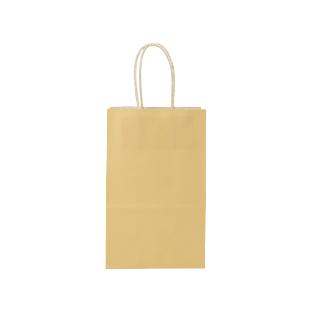 Sacos Asa Torcida Kraft Branco 90g - Amarelo Pastel