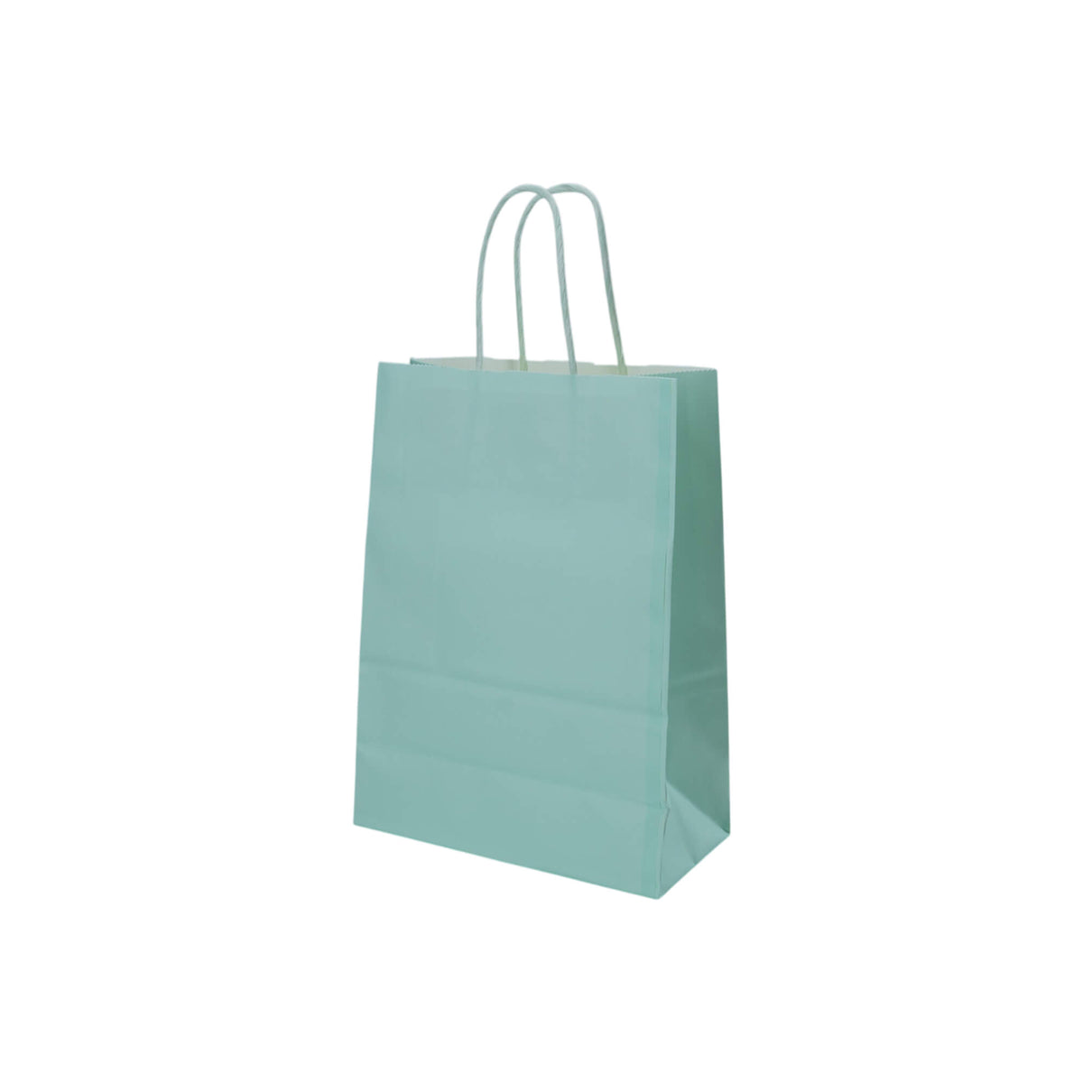 Sacos Asa Torcida Kraft Branco 90g - Azul Pastel