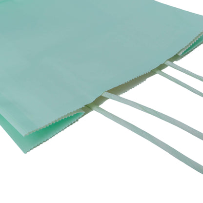 Sacos Asa Torcida Kraft Branco 90g - Azul Pastel