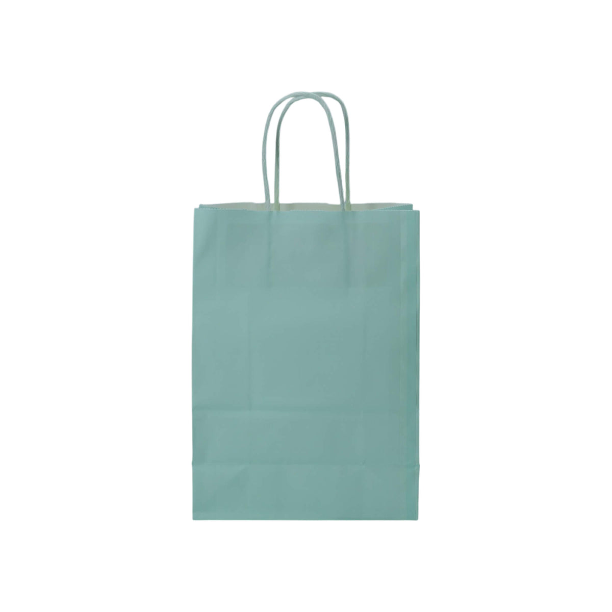 Sacos Asa Torcida Kraft Branco 90g - Azul Pastel