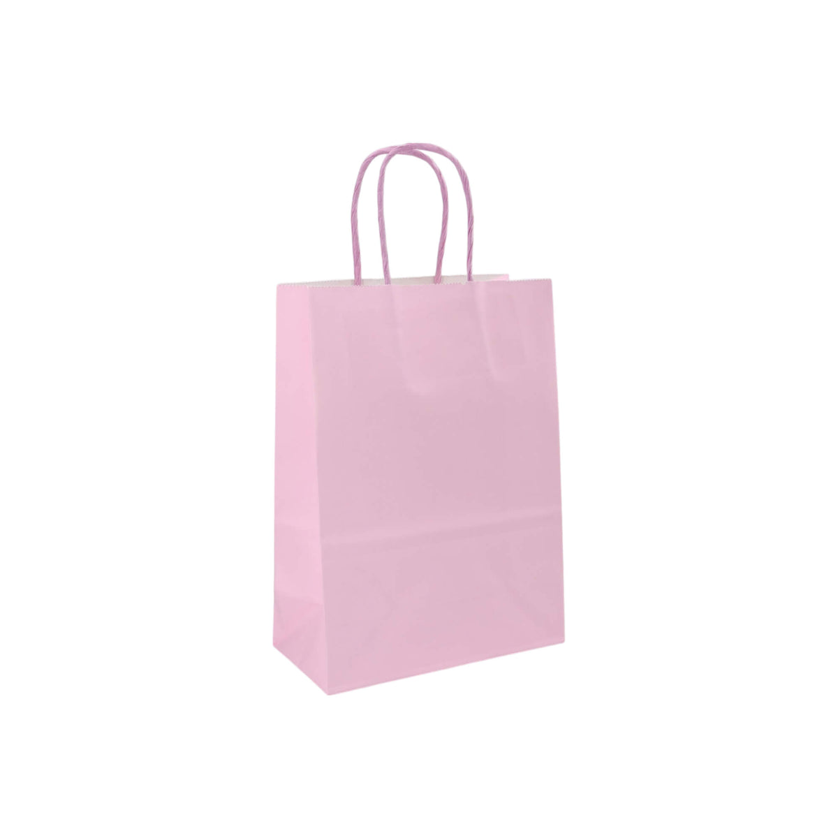 Sacos Asa Torcida Kraft Branco 90g - Lilás Pastel
