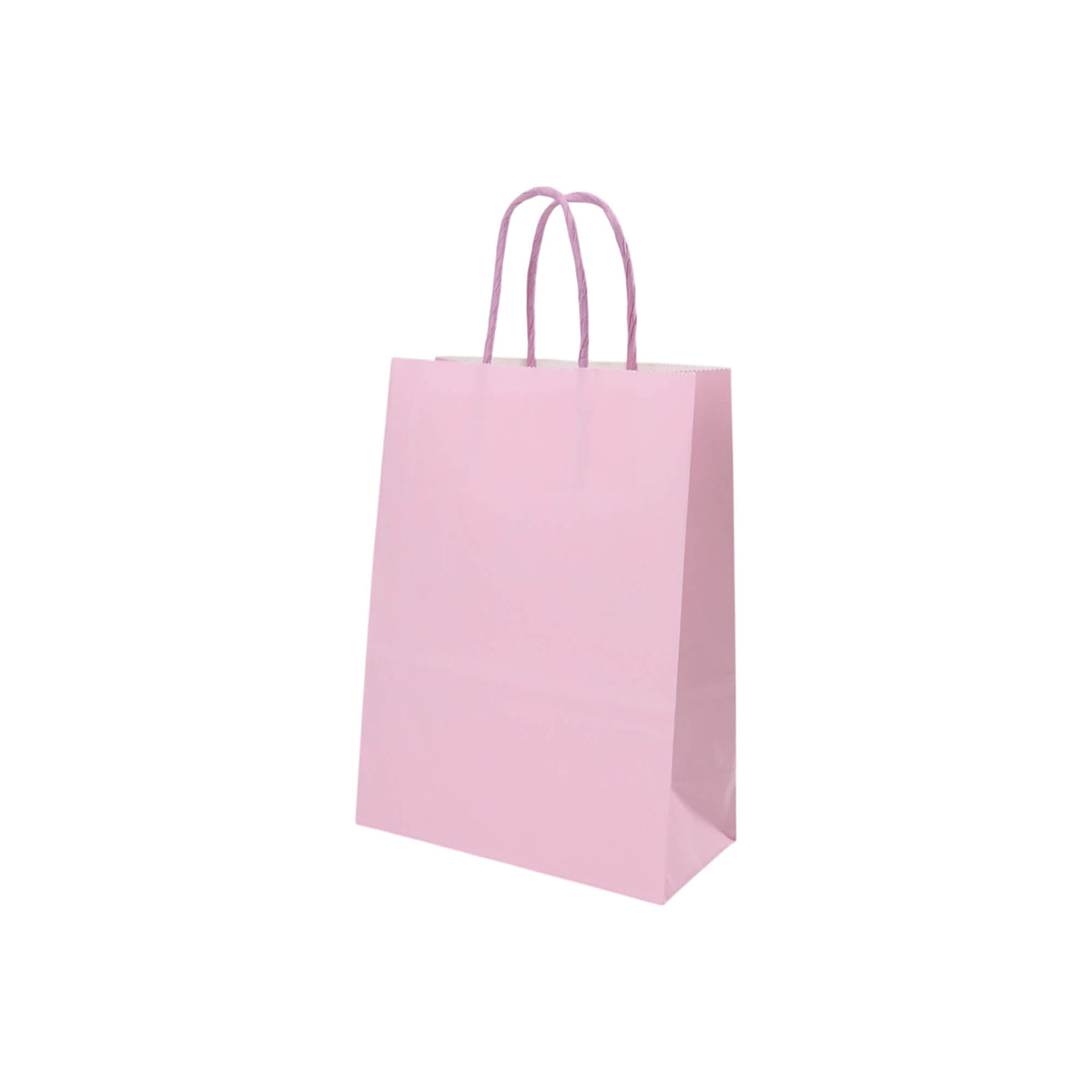 Sacos Asa Torcida Kraft Branco 90g - Lilás Pastel