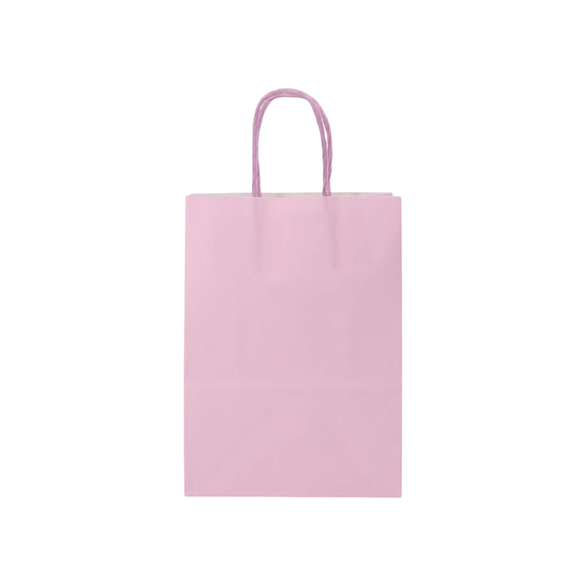 Sacos Asa Torcida Kraft Branco 90g - Lilás Pastel