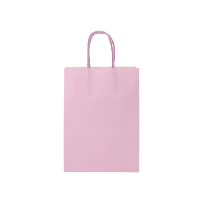 Sacos Asa Torcida Kraft Branco 90g - Lilás Pastel