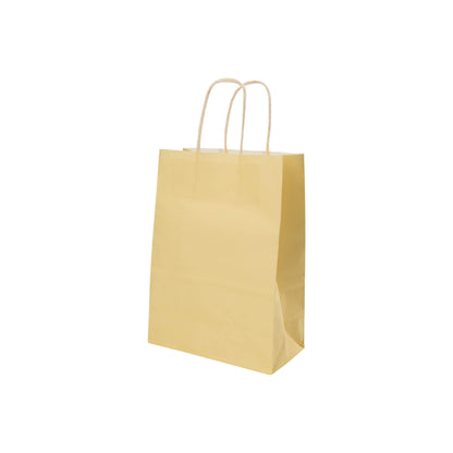 Sacos Asa Torcida Kraft Branco 90g - Amarelo Pastel