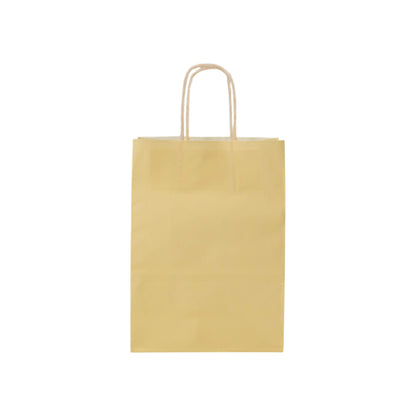 Sacos Asa Torcida Kraft Branco 90g - Amarelo Pastel