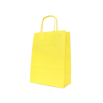 Sacos Asa Torcida Kraft Branco 90g - Amarelo