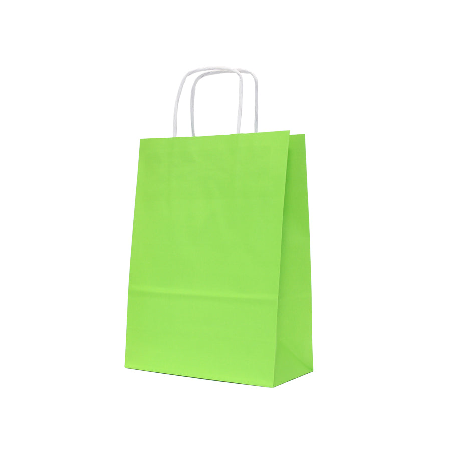 Sacos Asa Torcida Kraft Branco 90g - Verde Alface