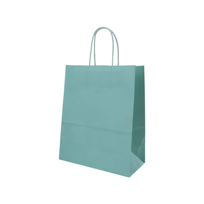 Sacos Asa Torcida Kraft Branco 90g - Azul Pastel
