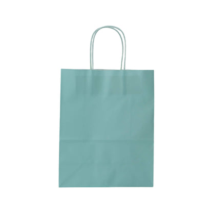 Sacos Asa Torcida Kraft Branco 90g - Azul Pastel