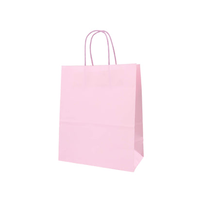 Sacos Asa Torcida Kraft Branco 90g - Lilás Pastel