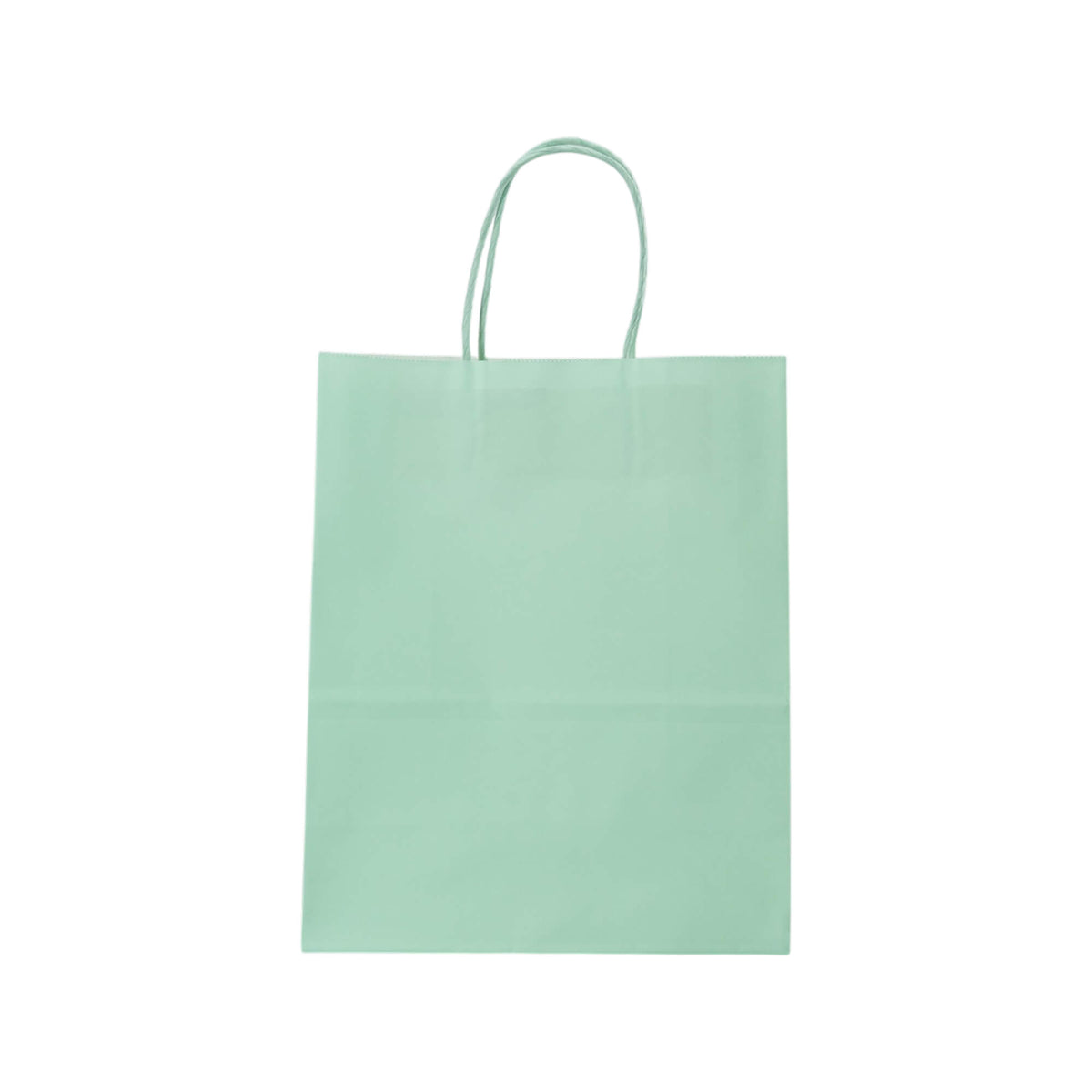 Sacos Asa Torcida Kraft Branco 90g - Verde Pastel