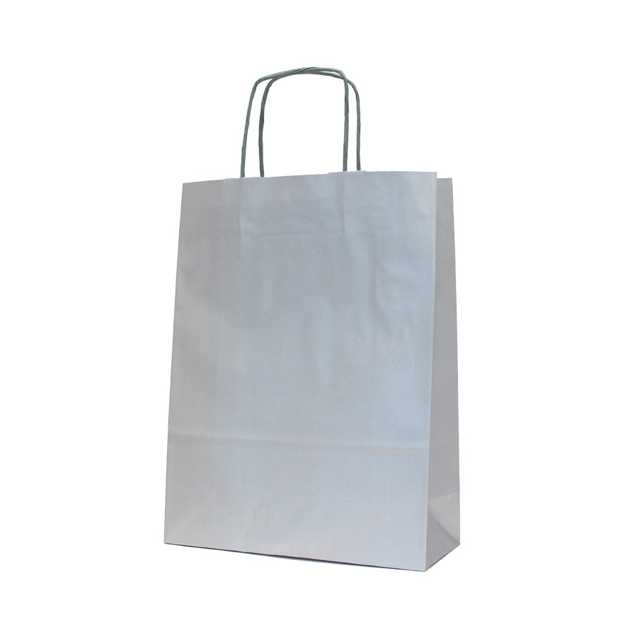 Sacos Asa Torcida Kraft Branco 90g - Prata
