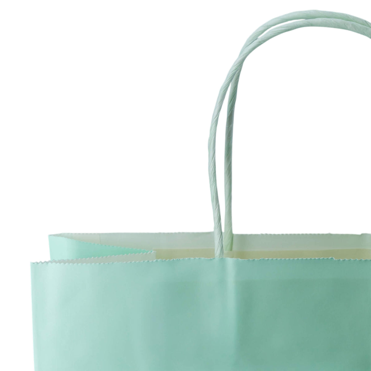 Sacos Asa Torcida Kraft Branco 90g - Azul Pastel