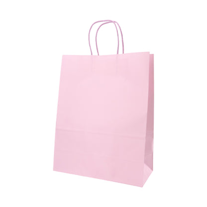 Sacos Asa Torcida Kraft Branco 90g - Lilás Pastel