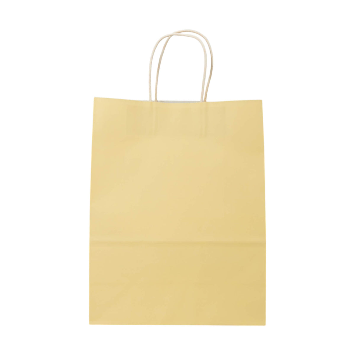 Sacos Asa Torcida Kraft Branco 90g - Amarelo Pastel